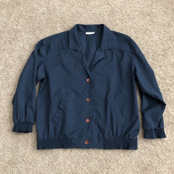 Alfred Dunner Navy Jacket Womens Size 12 - Picture 1 of 8